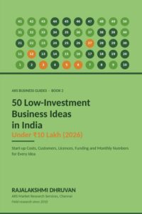 Book cover: 50 Low-Investment Business Ideas in India Under 10 Lakh (2026)